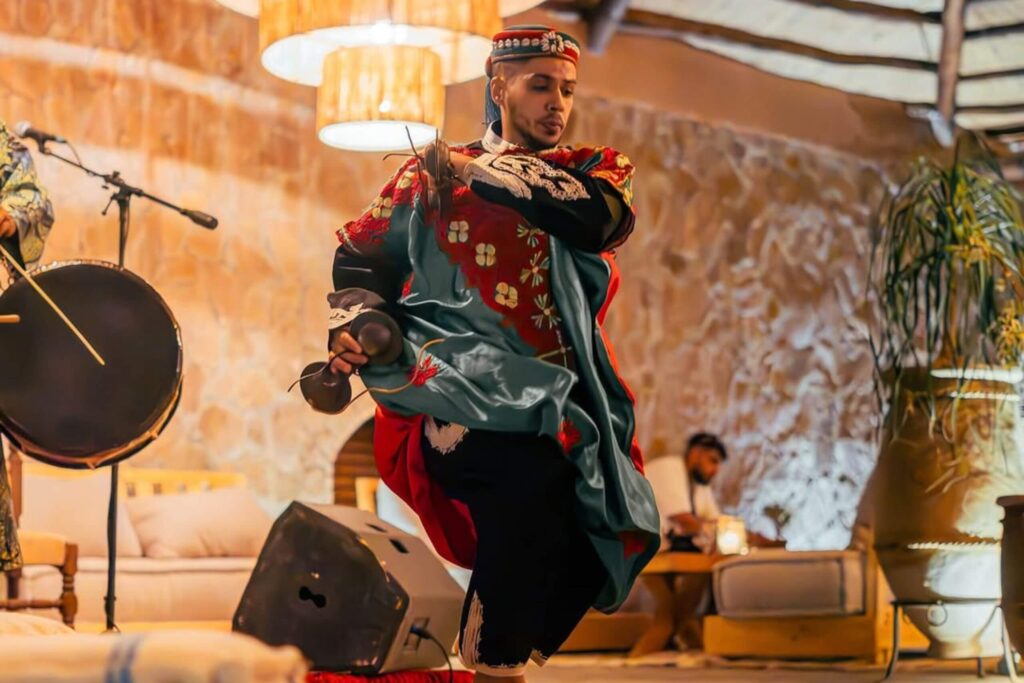 session gnaoua dans le spectacle soirée agafay